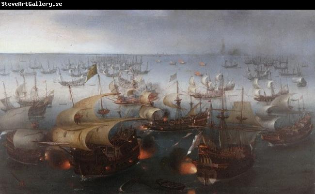 Hendrik Cornelisz. Vroom Day seven of the battle with the Armada, 7 August 1588.